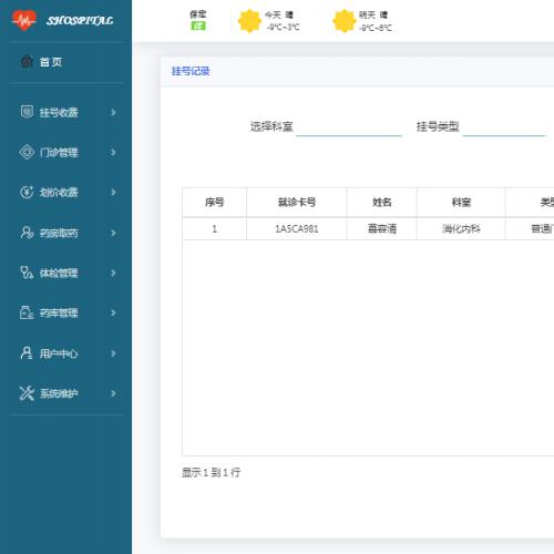 javaĿ-34ڻSpringBootʵֵСҽԺHISϵͳ